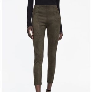 Zara Faux Suede Legging size M